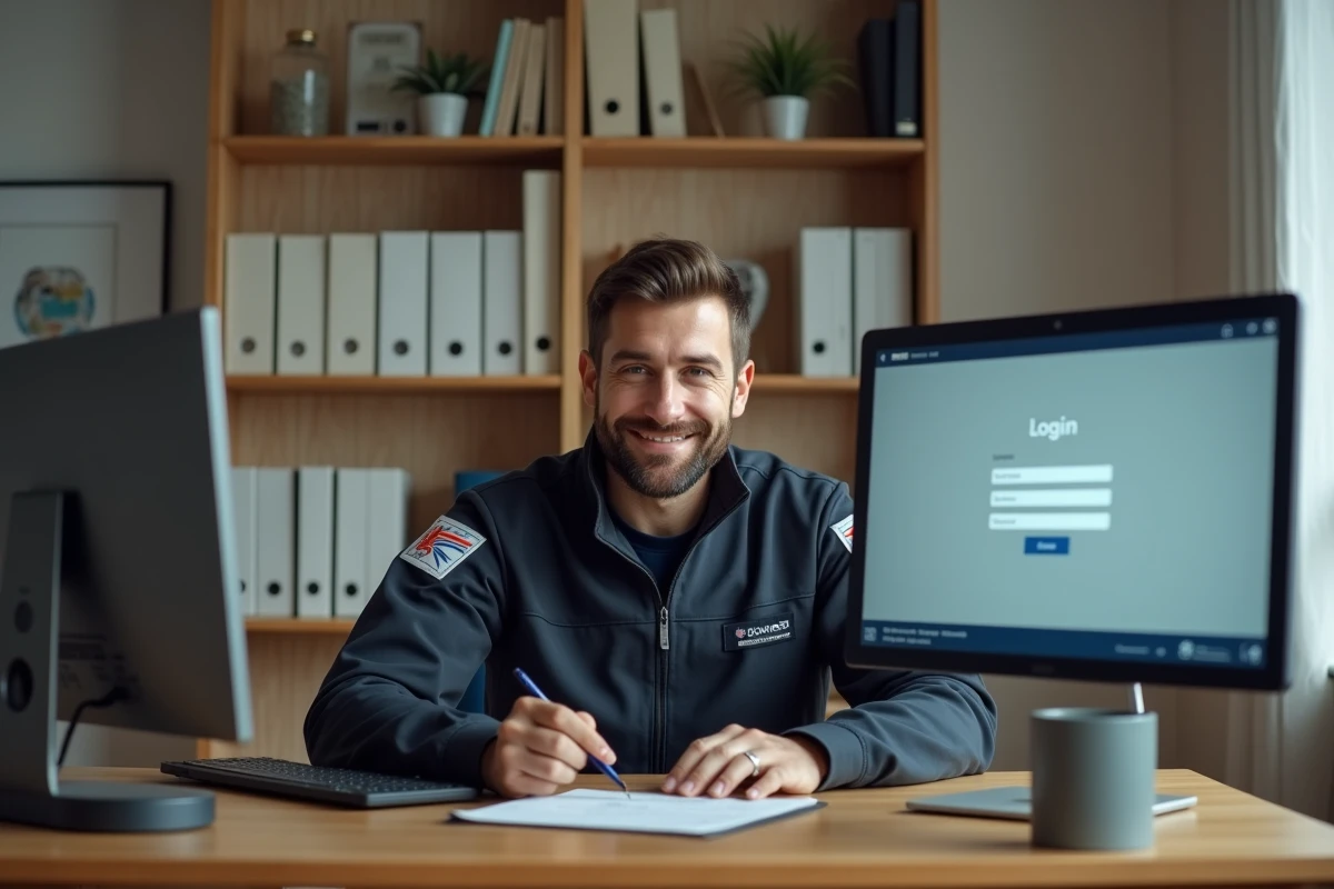 Agent de La Poste accédant à l'extranet GTm depuis son domicile pour consulter ses informations personnelles