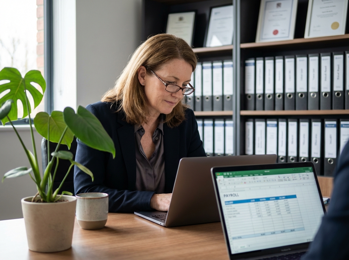 Femme d affaires en tenue professionnelle dans un bureau moderne