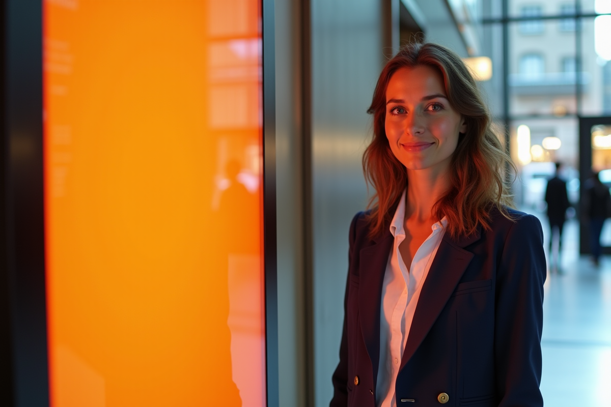 Femme startup française près d