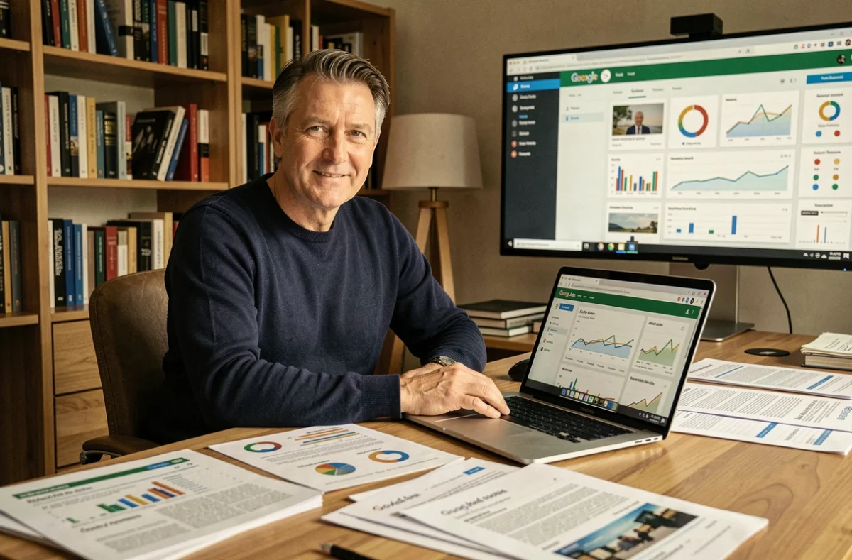 Éditeur de La Fabrique du Net analysant les performances Google Ads et le contenu digital