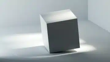 white box on white table