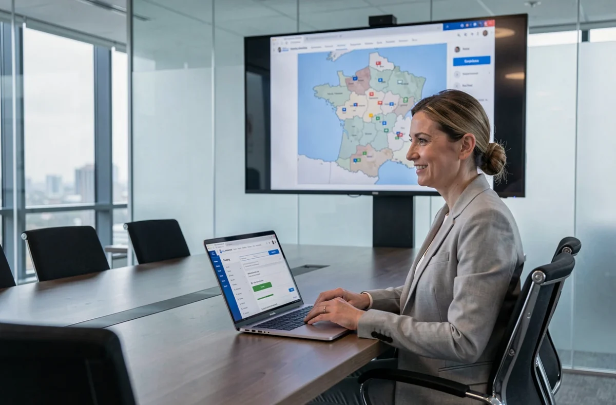 Consultante Sortlist accompagnant une entreprise dans la sélection d'une agence Google Ads